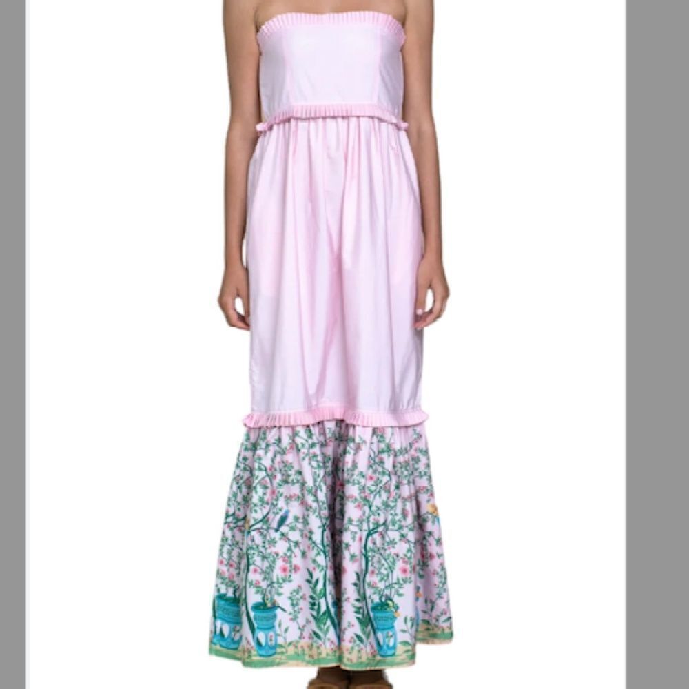 Pink Floral Women's Maxi Dress - BRAND NEW - Olivia James - Size Medium